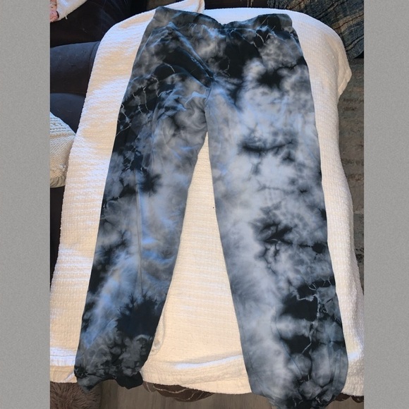 Black Cloud Tie Dye French Terry Sweatpants - Picture 7 of 13